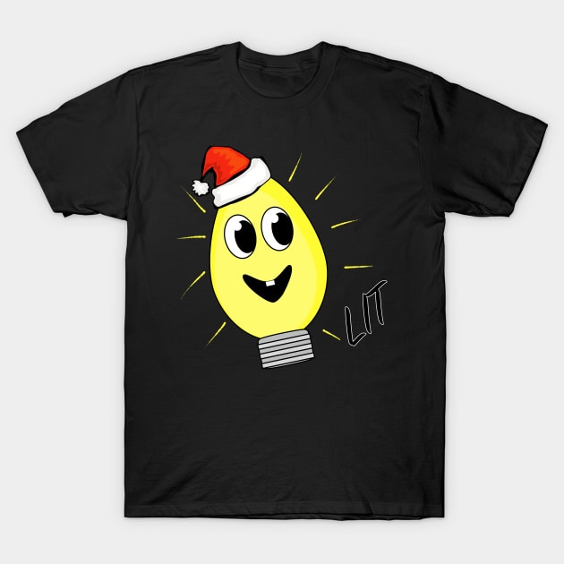 Ugly Christmas - Lit T-Shirt by rayraynoire